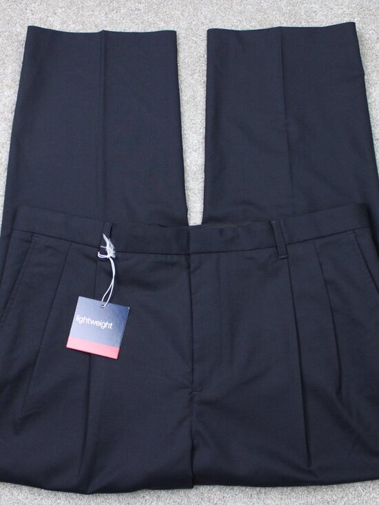 GAP Other - GAP Pants NWT Mens 42x30 Blue Classic Stretch Lightweight Wool Pleated Lined